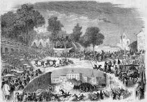 Festiviteiten van de Tarasque in de straten van Tarascon (Bouches du Rhône)