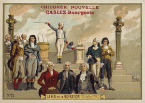 Fête de la Fédération, Franse Revolutie, 14 juli 1790 door French School