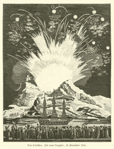 Vuurwerk, afgeschoten onder het keizerrijk, 16 december 1804 door French School