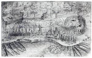 Gevecht van Hurons, uit 