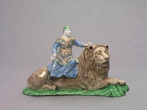 Beeld Zittend op een Leeuw, c.1750