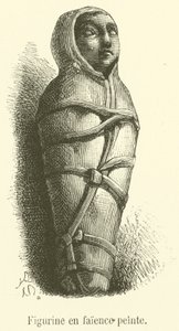 Geverfde aardewerkfiguur