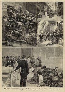 Brand in de Bazar de la Charité, Parijs, 1897 door French School