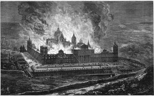 Brand van het Escorial-paleis op 2 oktober