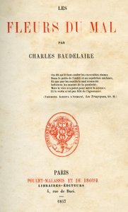 Eerste editie van Les Fleurs du Mal door Charles Baudelaire door French School