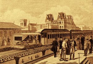 Eerste elektrische trein van de New Yorkse metro door French School
