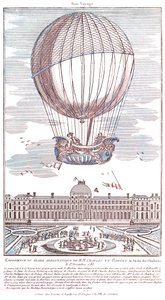 Eerste bemande waterstofballonvlucht, 1783