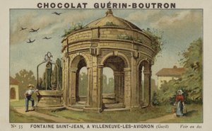 Fontein Saint-Jean, in Villeneuve-les-Avignon, Gard door French School