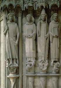 Vier Martelaarheiligen, Kathedraal van Chartres, c.12120 door French School