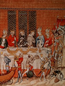 Banketscène, uit de Grandes Chroniques de France, 1375-79 door French School