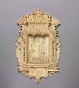 Ingelijst Reliëf van Diana de Jageres, ca. 1850 door French School