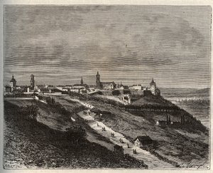 Frankrijk, Champagne-Ardenne, Haute-Marne (52), Langres - gravure in 