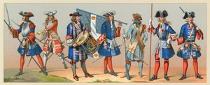 Frankrijk XVII-XVIIIe eeuw Kostuum door French School