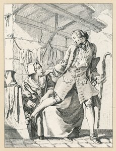 Frans XVIIIe eeuw kostuum door French School