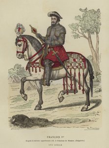 Frans I, koning van Frankrijk, 16e eeuw door French School