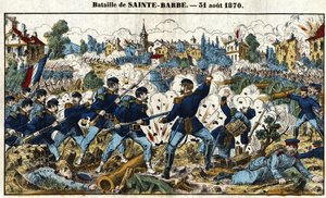 Frans-Pruisische Oorlog - Slag bij Sainte-Barbe (Slag bij Noisseville) 31 augustus door French School
