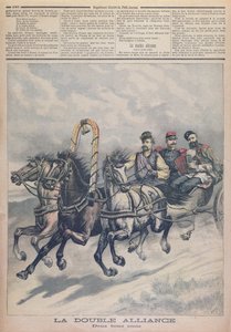 Frans-Russische Alliantie, illustratie uit Le Petit Journal, 1893