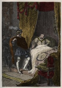 Francois 1er (1494-1547) verrast Henri VIII (1491-1547) 