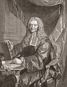 François Chicoyneau, 1672 - 1752. Franse arts en hoofdarts van koning Lodewijk XV. Uit Les Heures Libres gepubliceerd 1908.