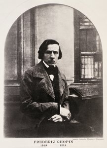 Frederic Chopin (1810-49) gegraveerd van een daguerreotype