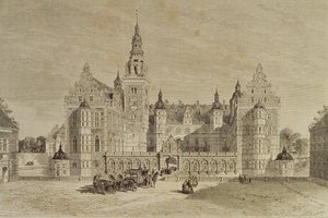 Kasteel Frederiksborg, Hillerod, Denemarken, 1850s, uit `Le Tour du Monde, gepubliceerd Parijs, 1860s door French School