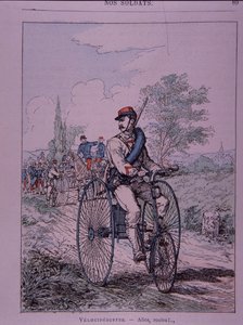 Franse leger driewieler rijder (velocipedist)