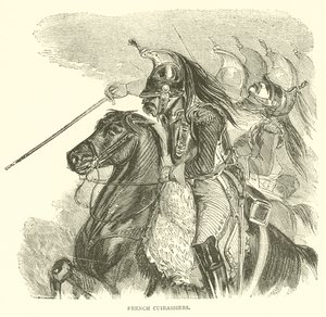 Franse Cuirassiers (gravure) door French School