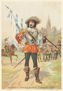 Franse Garde, Vaandrig in 1630 (Regiment d