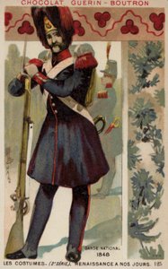 Franse Nationale Gardist, 1848 door French School