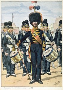 Franse marineband in 1837, ca. 1900 door French School