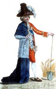 Franse Revolutie: Een man die een deel van de kleding draagt... Franse School door French School