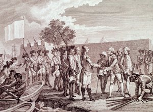 Franse legerlanding in Saint-Louis van Senegal