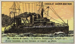 Frans slagschip Danton door French School