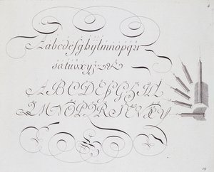 Franse calligrafie: 
