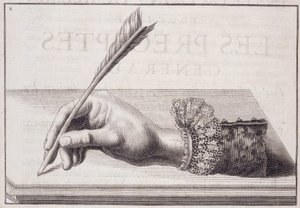 Franse kalligrafie: 