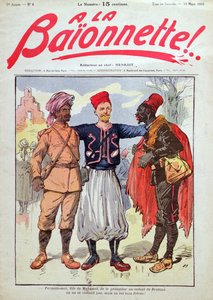 Franse koloniale soldaten, omslagillustratie uit 