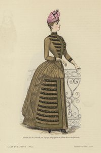Franse modeplaat, 1885-86 door French School