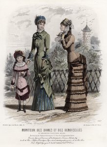 Franse modeplaat, eind 19e eeuw