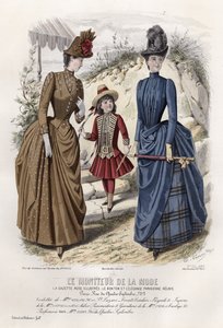 Franse modeplaat, eind 19e eeuw