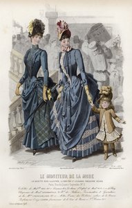 Franse modeplaat, eind 19e eeuw