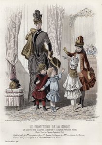 Franse modeplaat, eind 19e eeuw