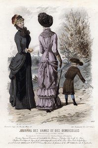 Franse modeplaat, eind 19e eeuw