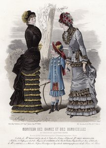 Franse modeplaat, eind 19e eeuw