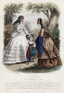 Franse modeplaat, eind 19e eeuw