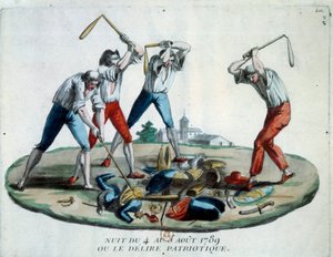 Franse revolutie: allegorie van de nacht van 4/08/1789