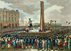 Franse revolutie: executie van koning Lodewijk XVI door French School