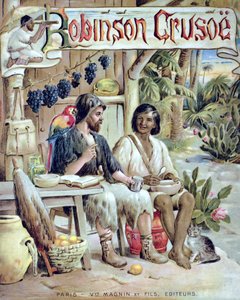 Voorkant van Robinson Crusoe door French School