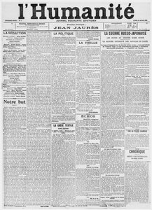 Voorpagina, eerste uitgave van de krant L