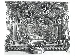 Frontispice van de Missen door Roland de Lassus (1532-94), 1589 door French School