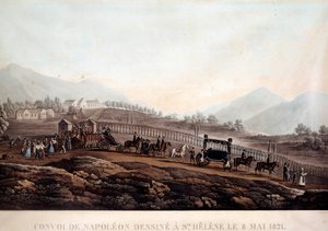 Begrafenisstoet van Napoleon I (1769-1821) naar Sint-Helena op 8/05/1821 door French School